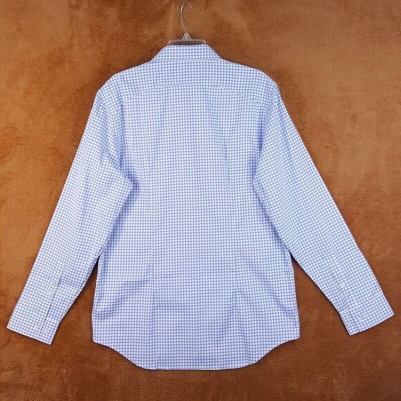 MINISTRY OF SUPPLY Mens Shirt XL Slim Blue Check Button Down M's AERO Dress - Picture 7 of 9